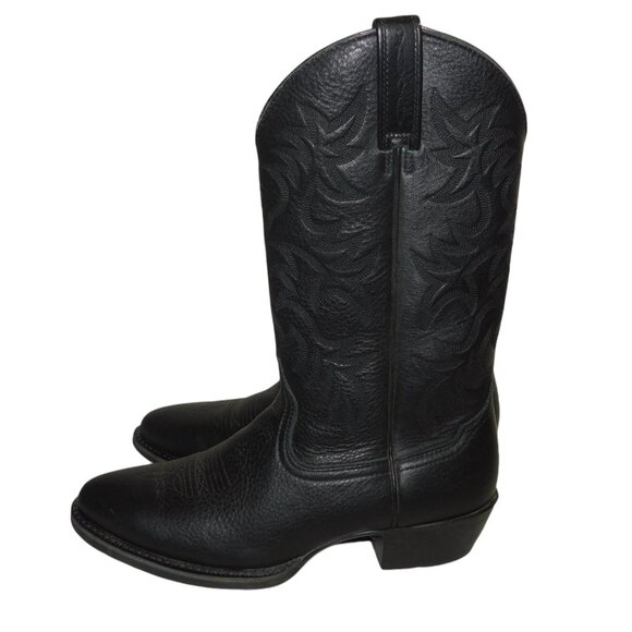 Ariat Men's Black Deertan Heritage R Toe Western Boots 10002218 Size 10.5B - Picture 6 of 11